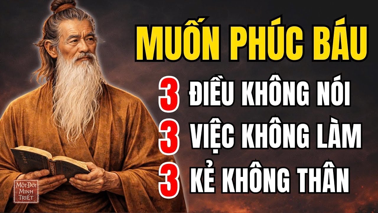 Cổ Nhân Dạy: Muốn Giữ Phúc Báu, Phải Biết 3 Điều Không Nói, 3 Việc Không Làm, 3 Kẻ Không Thân.
