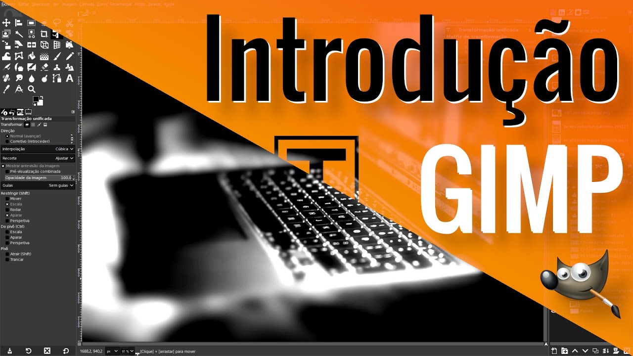 Como utilizar o GIMP para editar fotos? Eis uma introdução. 😉