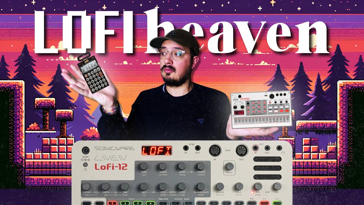 the ULTIMATE lo-fi sampler combo: volca sample, po-33ko!, liven lofi-12