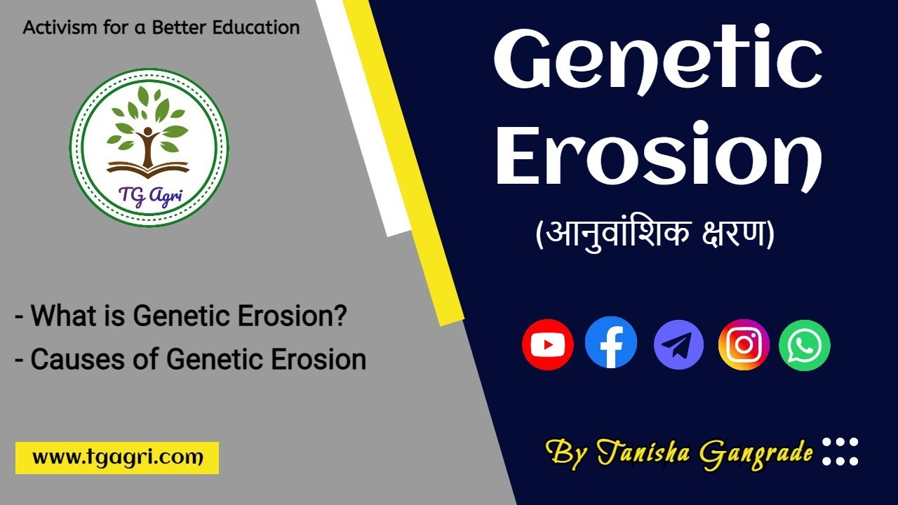 Genetic Erosion | आनुवांशिक क्षरण | Causes of Genetic Erosion by Tanisha Gangrade