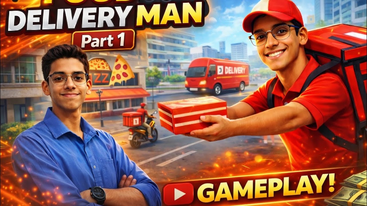 Food Delivery Man 🛵🍕 Part 1 | Real Life Delivery Boy Experience 🎮 | [Hindi Gameplay]