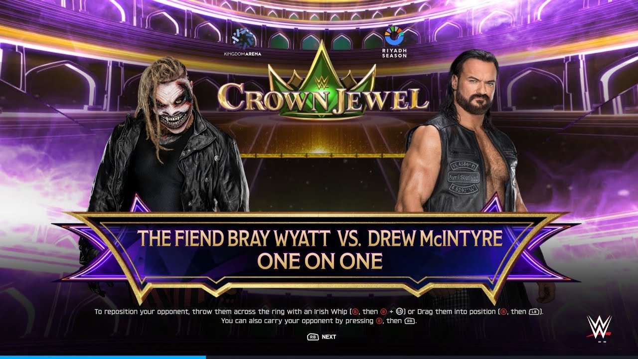 #BrayWyatt vs #DrewMcIntyre  1v1 #wwe2k 