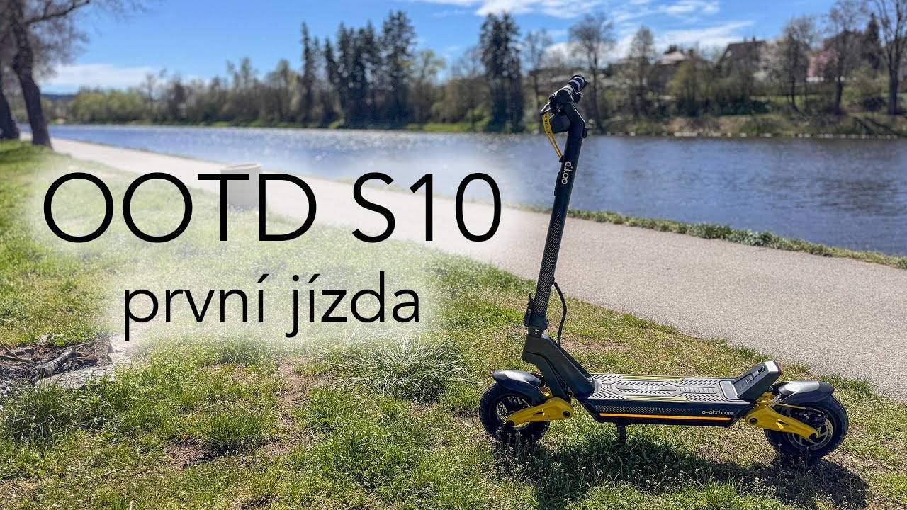 OOTD S10 - pohodová koloběžka s originálním designem 👏. První jízda 🛴
