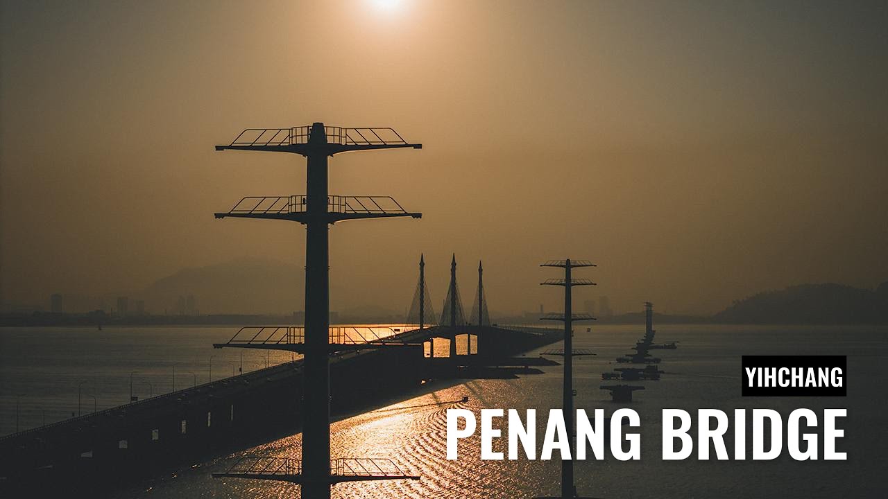 Penang Bridge Monopole Transmission Towers Construction (Drone Footage in 4K)