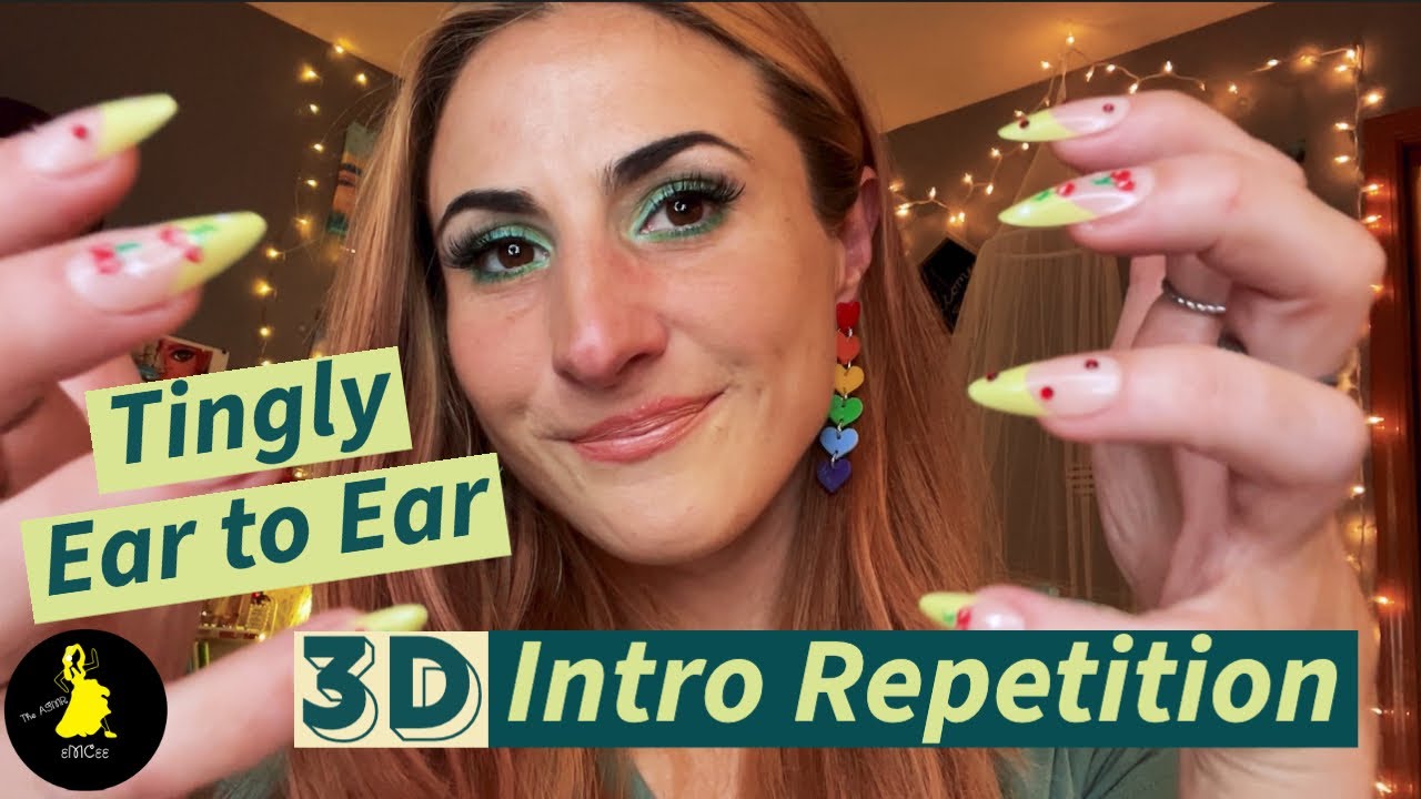 ЛУЧШИЙ 3D ASMR-тренинг с повторением интро от уха к уху для лечения иммунитета к покалываниям