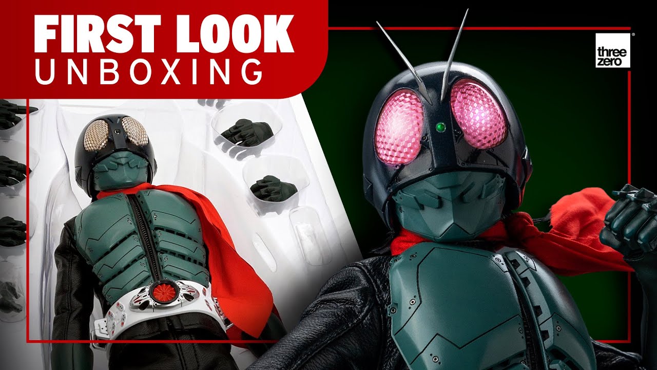 Threezero Shin Masked Rider FigZero Figure Unboxing | First Look