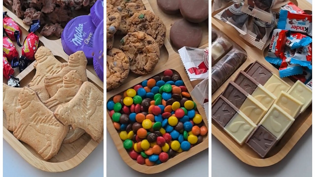 Asmr Filling Platter With Sweets Asmr 🎉🍭🍬