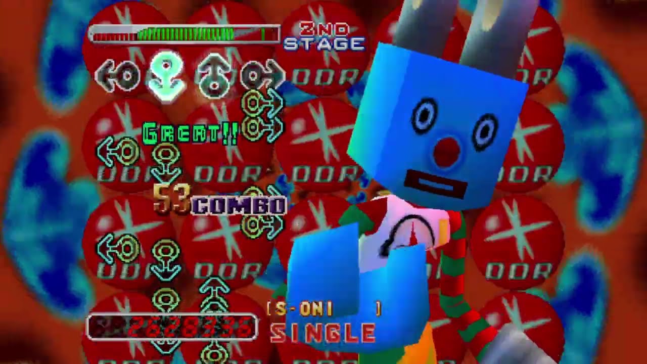 DDR 2ndMIX Dreamcast Edition: MY FIRE (UKS Remix) (4thMIX PLUS CHALLENGE chart)