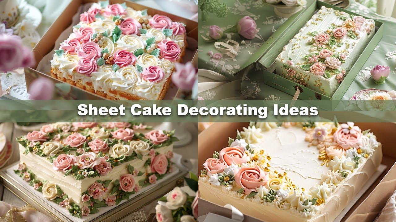 Stunning Floral & Vintage Sheet Cake Ideas | Unique and Beautiful Cake Designs | cake | Vintage cake