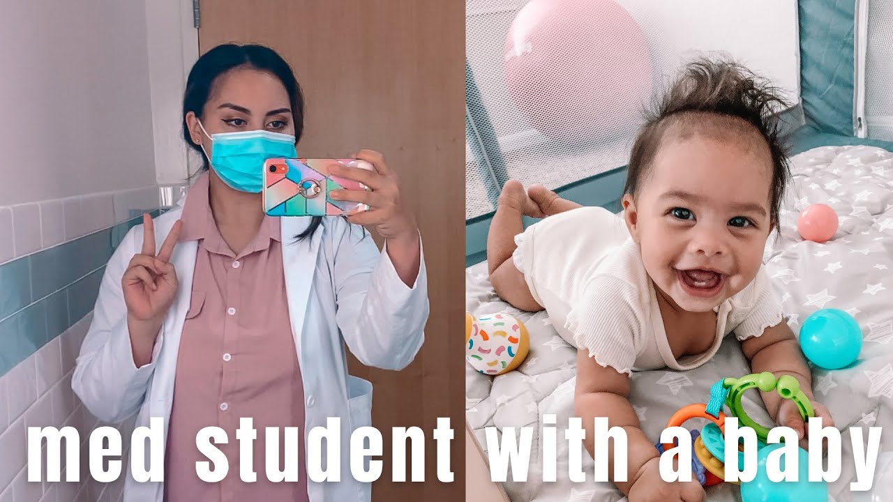 MEDICAL STUDENT DAY IN THE LIFE WITH A BABY | Clinic, Patient Simulations, Studying
