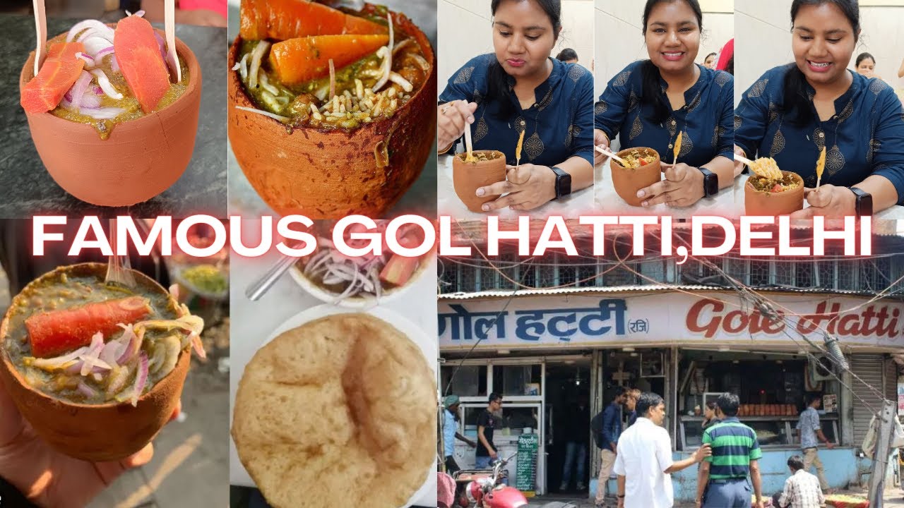 GOLE HATTI ke Famous Kulhad Wale Chole Chawal Palak |Famous food of Delhi |Street Food |CholeBhature