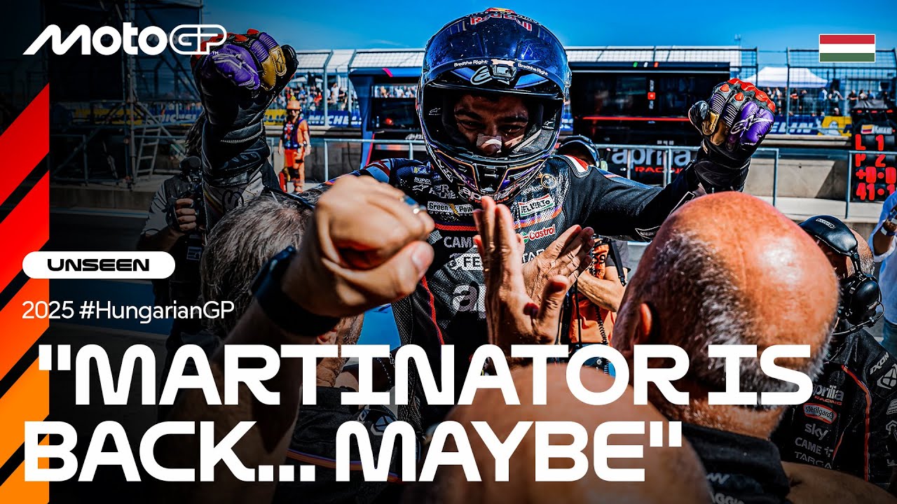 UNSEEN: Jorge Martin and Aprilia celebrate first Top 5 result together 🤩 | 2025 Hungarian GP
