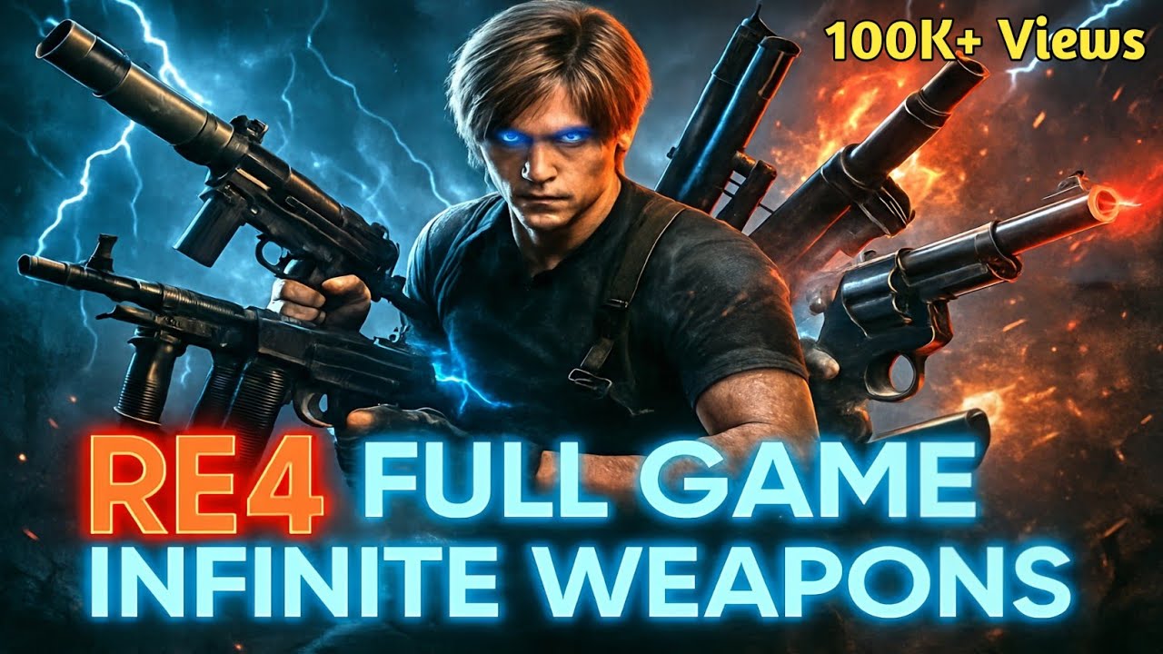 RE4 But EVERY Gun Has Infinite Ammo! #residentevil4 #re4 #residentevil4remake #gaming Infiniteweapon