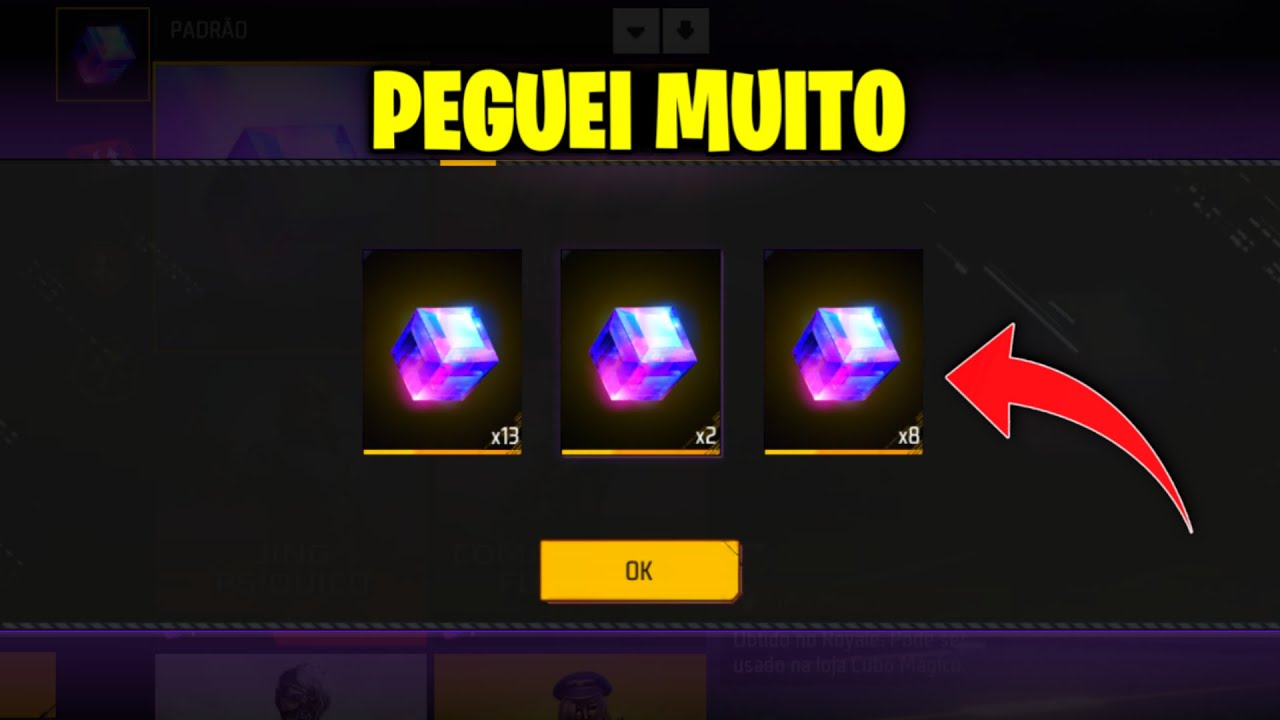 CONSEGUI MUITO CUBO MÁGICO DE GRAÇA NO FREE FIRE NESSE EVENTO 😱