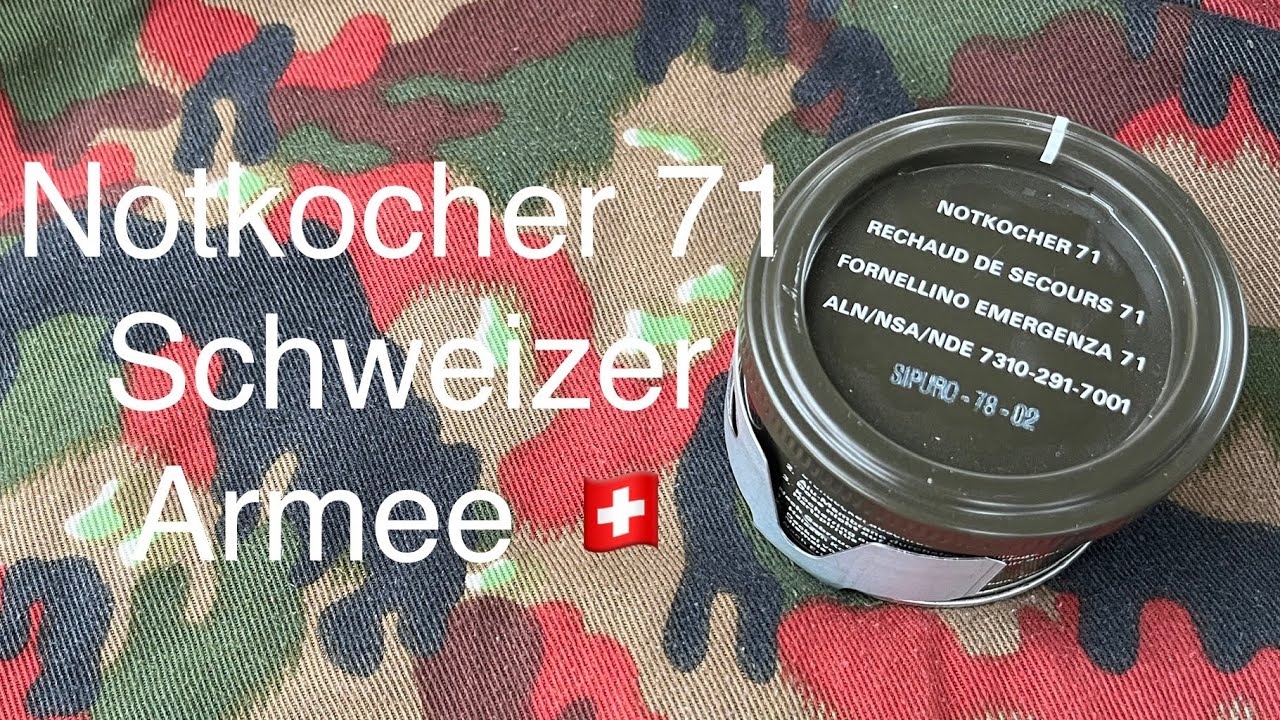Schweizer Armee Notkocher 71