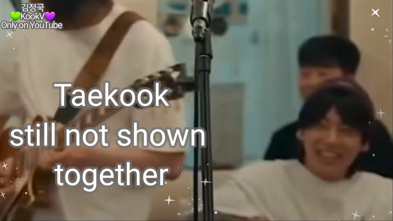 Taekook still not shown together. I'm annoyed, but... this is Taekook sub-unit💜💜💜