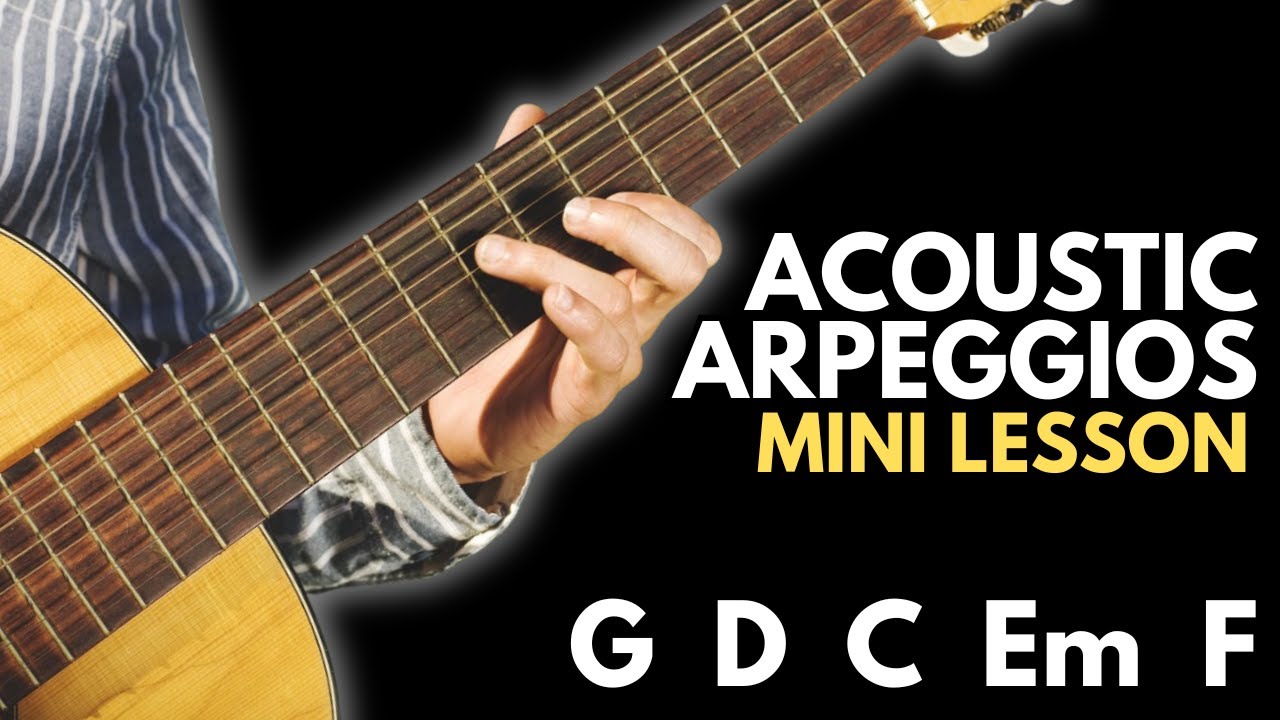 Acoustic Arpeggios 4 - Oasis Style Fingerstyle Pattern (Live Forever)