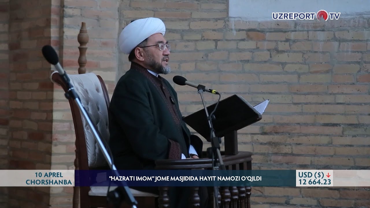 “Hazrati imom” jome masjidida hayit namozi o‘qildi