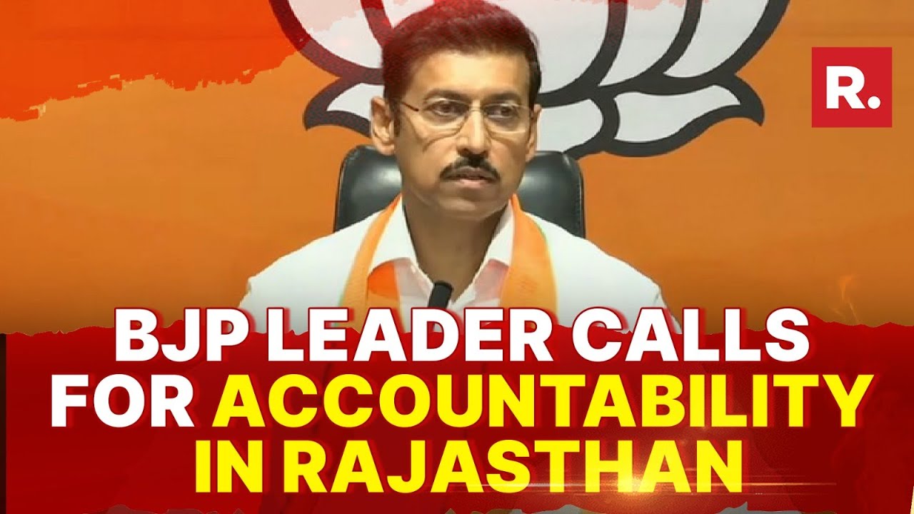 Rajyavardhan Rathore Slams Rajasthan's Government Over Law and Order Situation
