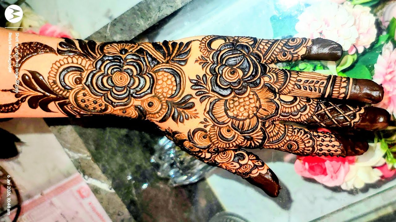 Latest mehndi design 😍||Beautiful henna design 2026||trending mehndi ❤️#@Raha-mehandi .