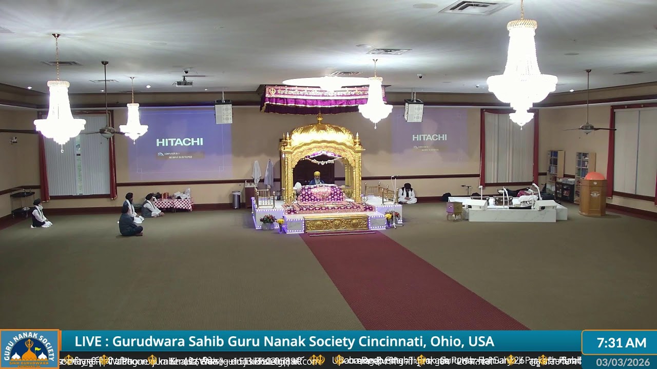 Guru Nanak Society of Greater Cincinnati Live Stream
