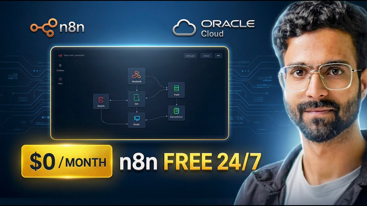 Self-Host n8n FREE FOREVER on Oracle Cloud (24/7)