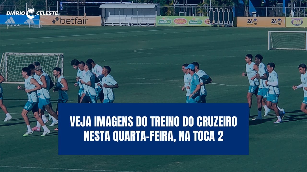 Veja como foi o treino do Cruzeiro nesta quarta, com a apresentação de reforços