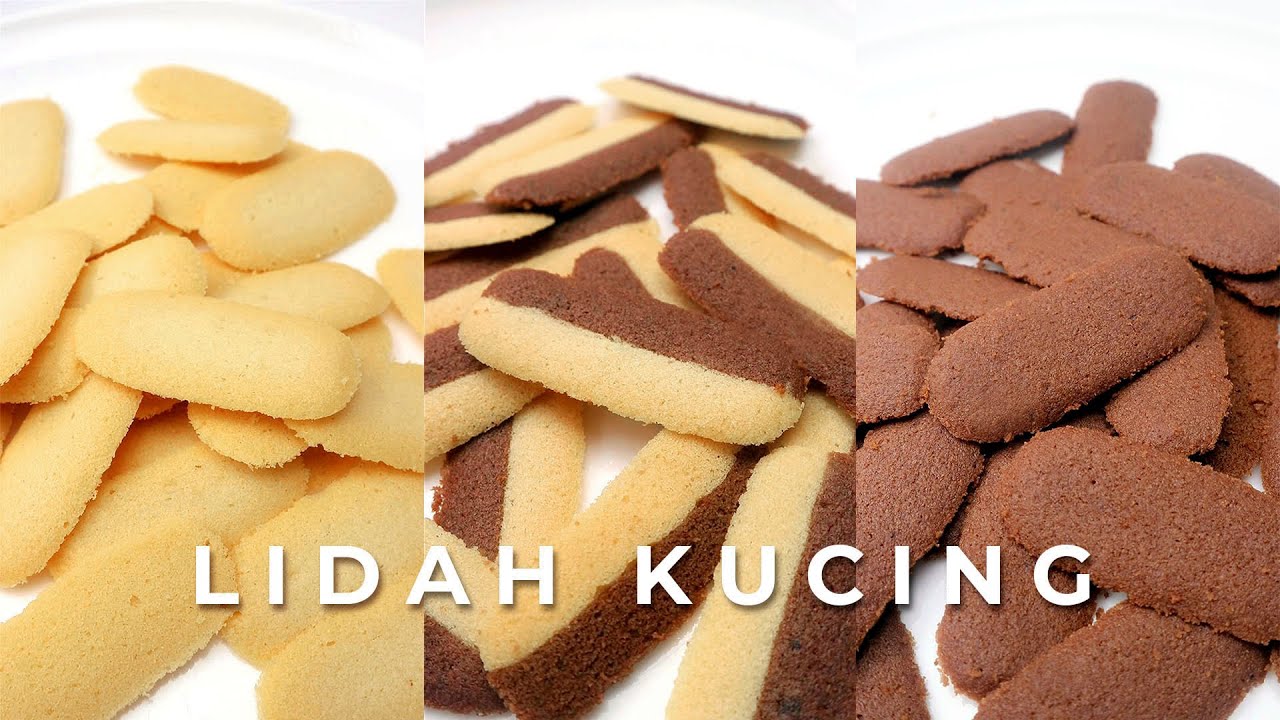 KUE KERING LIDAH KUCING VANILLA COKLAT // CAT TONGUE COOKIES