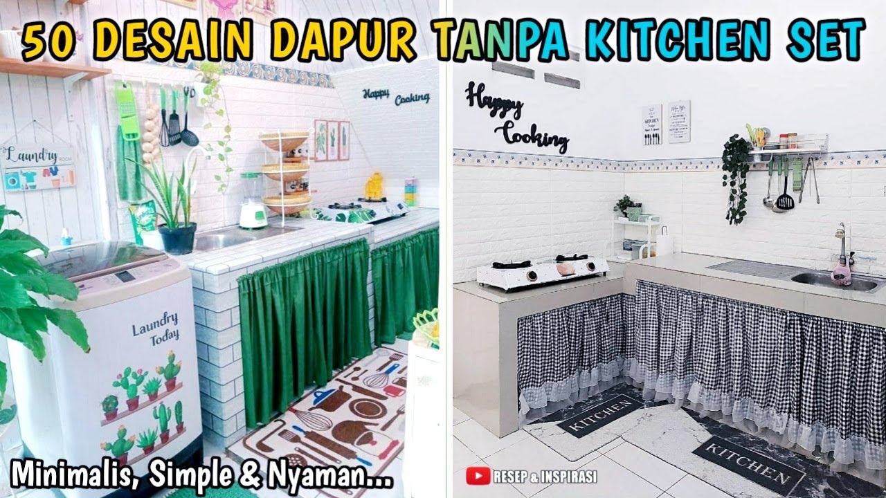 50 DESAIN DAPUR TANPA KITCHEN SET MINIMALIS | LINK PEMBELIAN PRODUK ADA DI DESKRIPSI