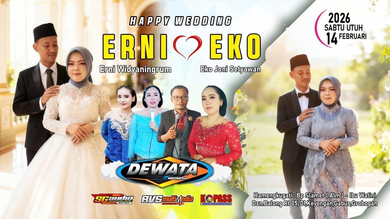 🔴 LIVE Campursari DEWATA || NEW SG Audio || Wedding ERNI ❤ EKO || RVS MULTIMEDIA
