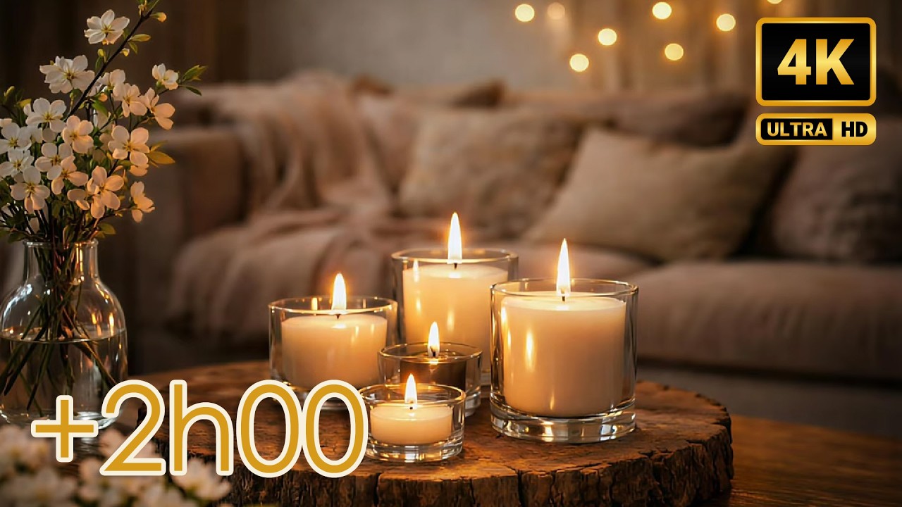 🕯️Quand les bougies s’allument... Relax et détente profonde. Massage. Musique zen (2h) SS PUB