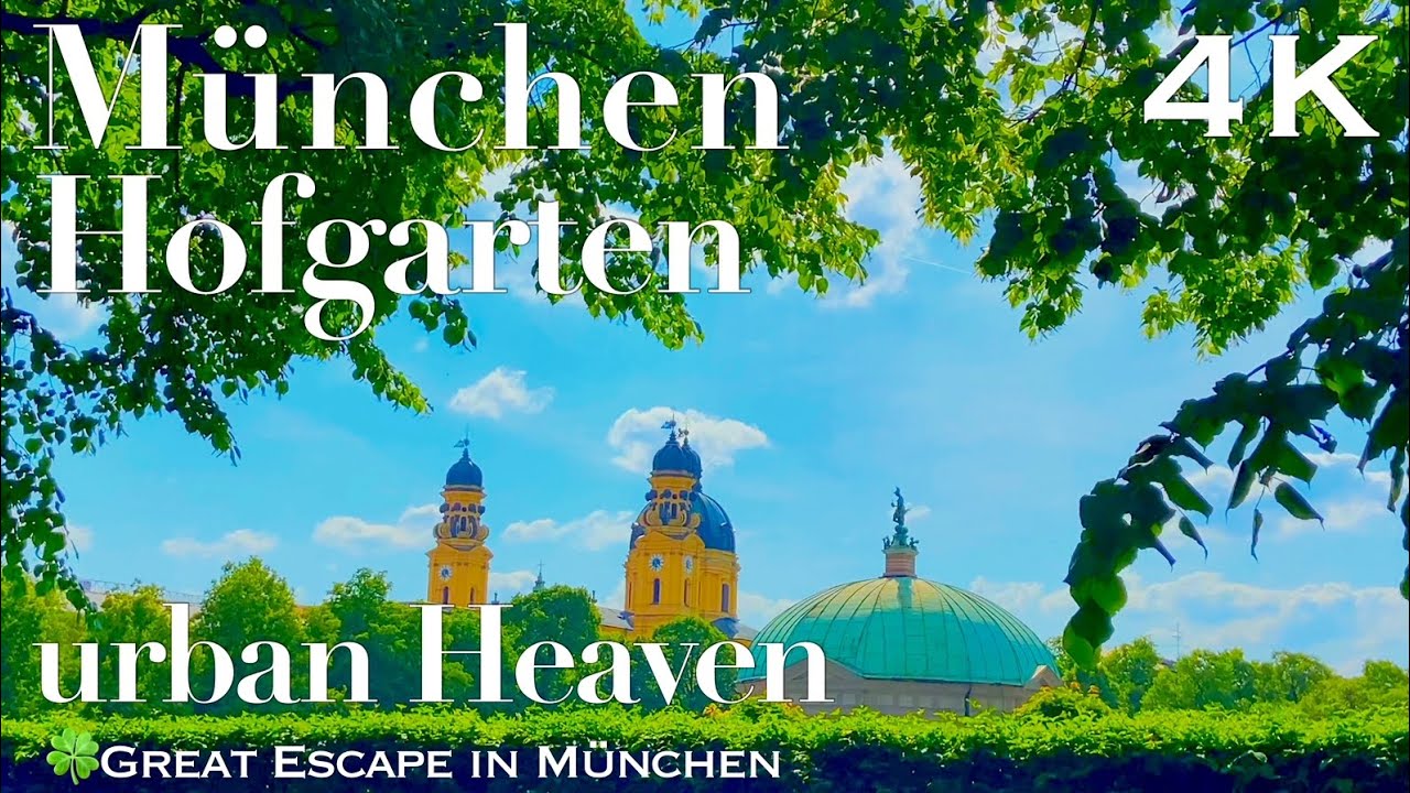 【Munich Germany Hofgarden】urban Relaxation: Munich's Hidden Paradise!【4K】