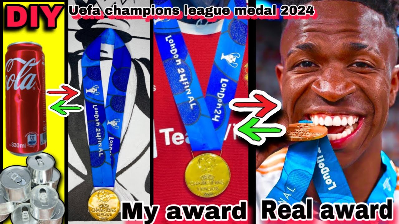 How to make champions league medal  2024 #realmadrid #medal #CHAMP15NS #mrsanrb
