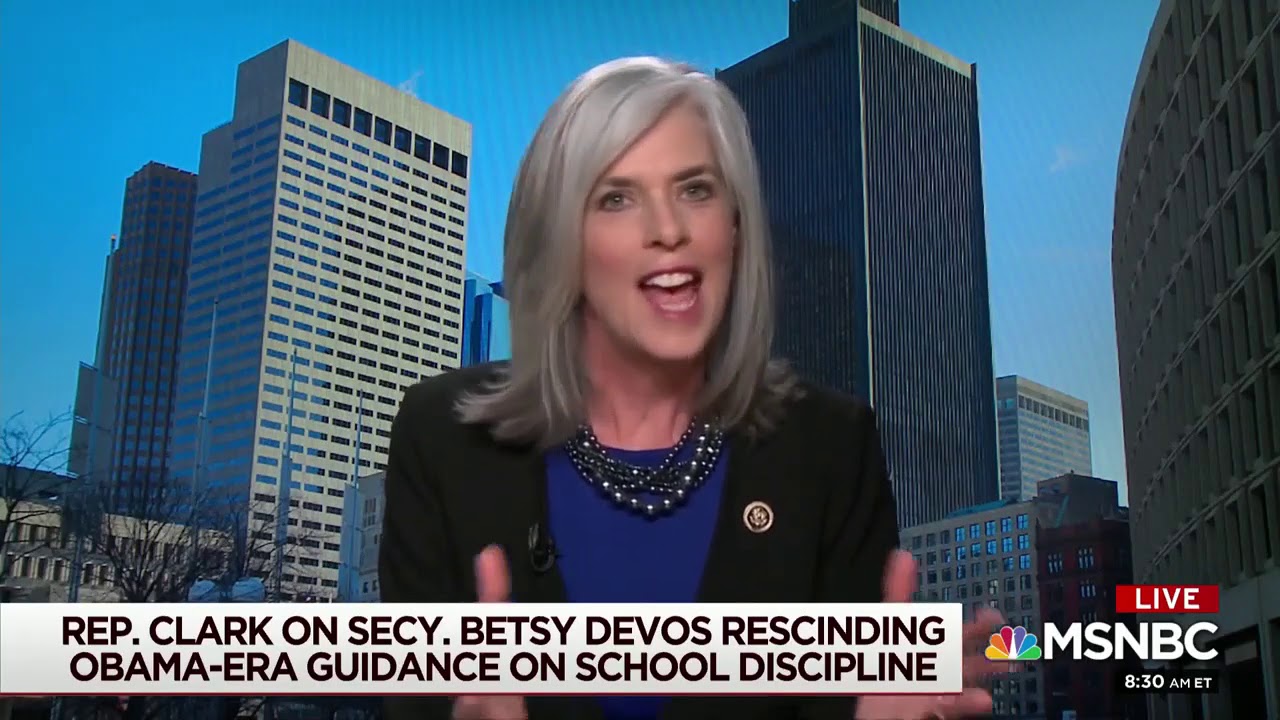 Rep. Clark Calls on Secretary Betsy DeVos to Resign