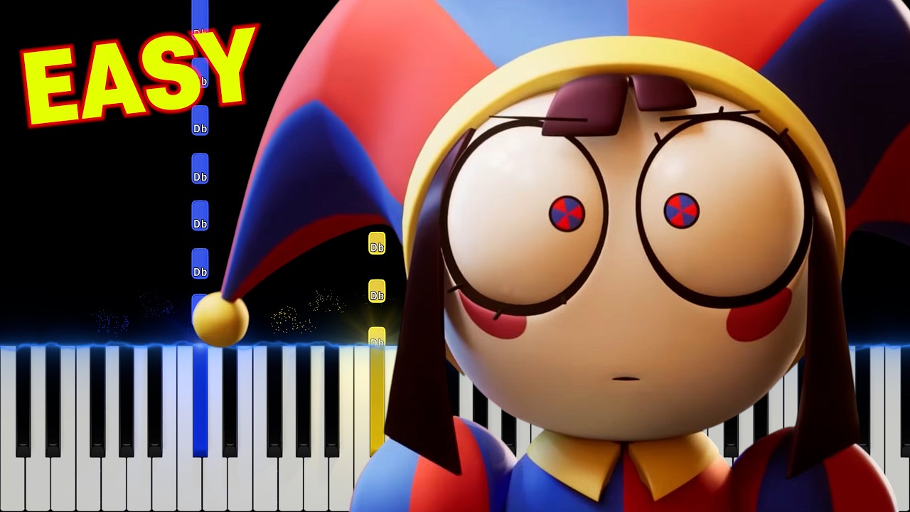 Trailer Theme - The Amazing Digital Circus (Episode 8) | EASY Piano Tutorial + Sheet Link 🎵