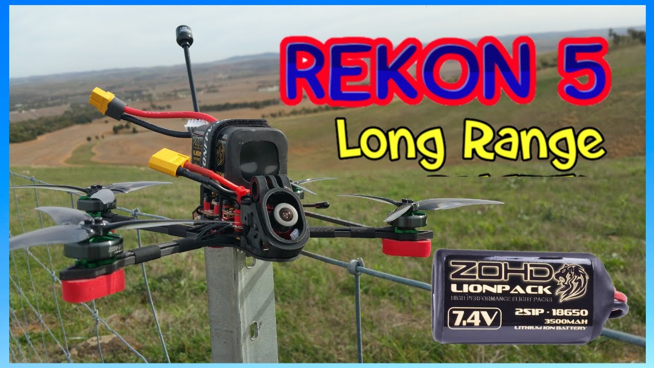 HGLRC Rekon 5 - Can you Fly Long Range Li-ion when WINDY?