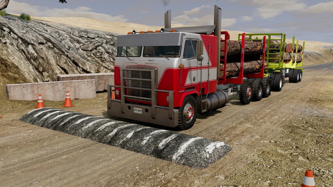 Truck vs Speedbump  -  BeamNG.Drive 🚛🚜🚚