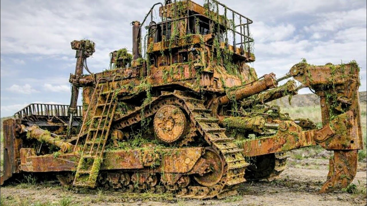 ASMR Abandoned Caterpillar D12 1970 Bulldozer Restoration #bulldozer 