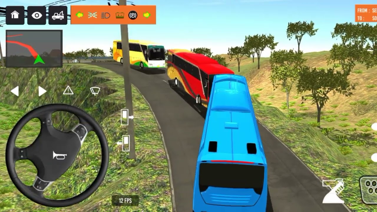 😆Bus simulator indonesia l😍 new bus simulator indonesia ll euro coace Part-19