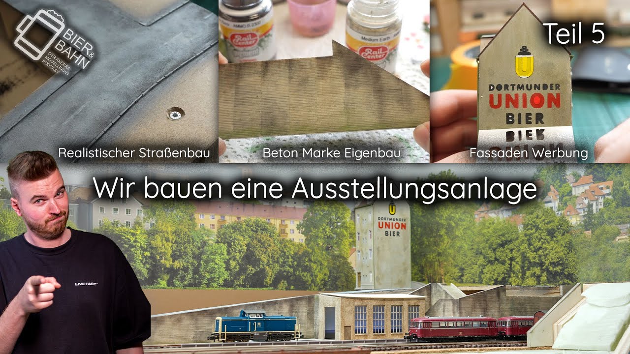 Wir bauen eine Ausstellungsanlage - Teil 5 - Beton und Fassadenwerbung