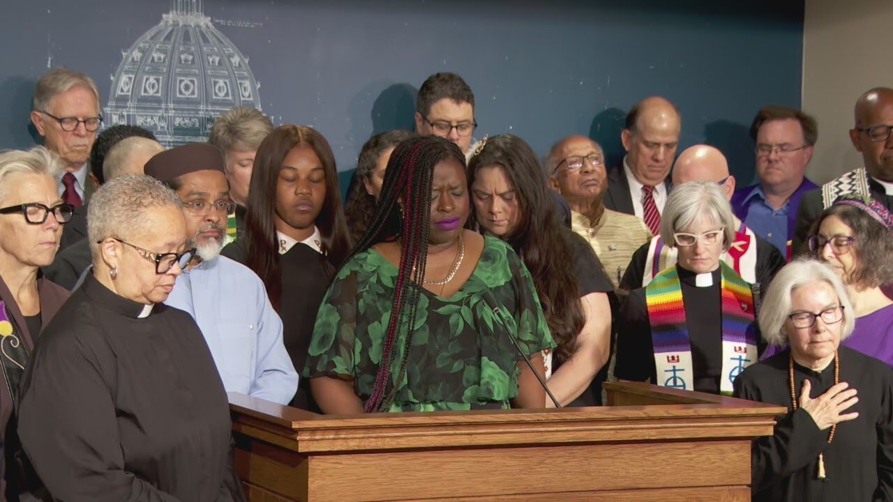 Faith leaders speak at MN State Capitol against political violence