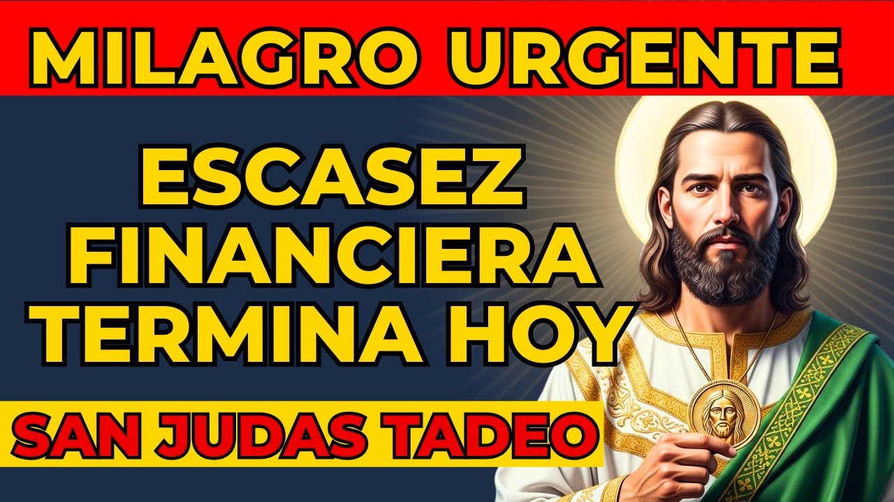 Oración Secreta a San Judas Tadeo | Deudas Ahogan Tu Vida Respuesta en Horas