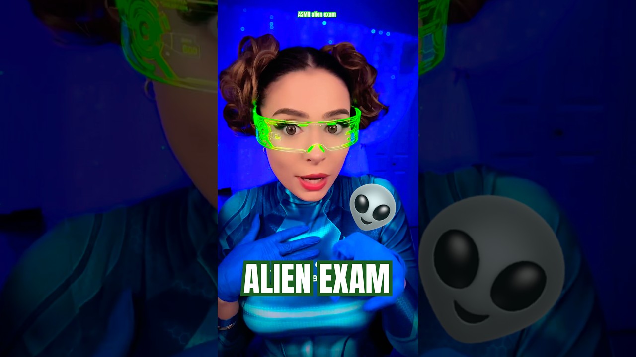 ALIEN EXAM ASMR 👽 #asmr #shorts #asmrforsleep