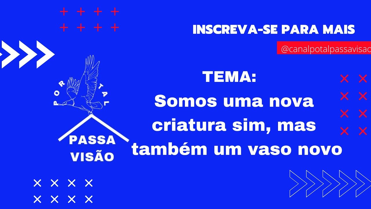Somos uma nova criatura sim, mas também um vaso novo.   2 Timóteo 2,19-21 e 2 Pedro 2,20-22