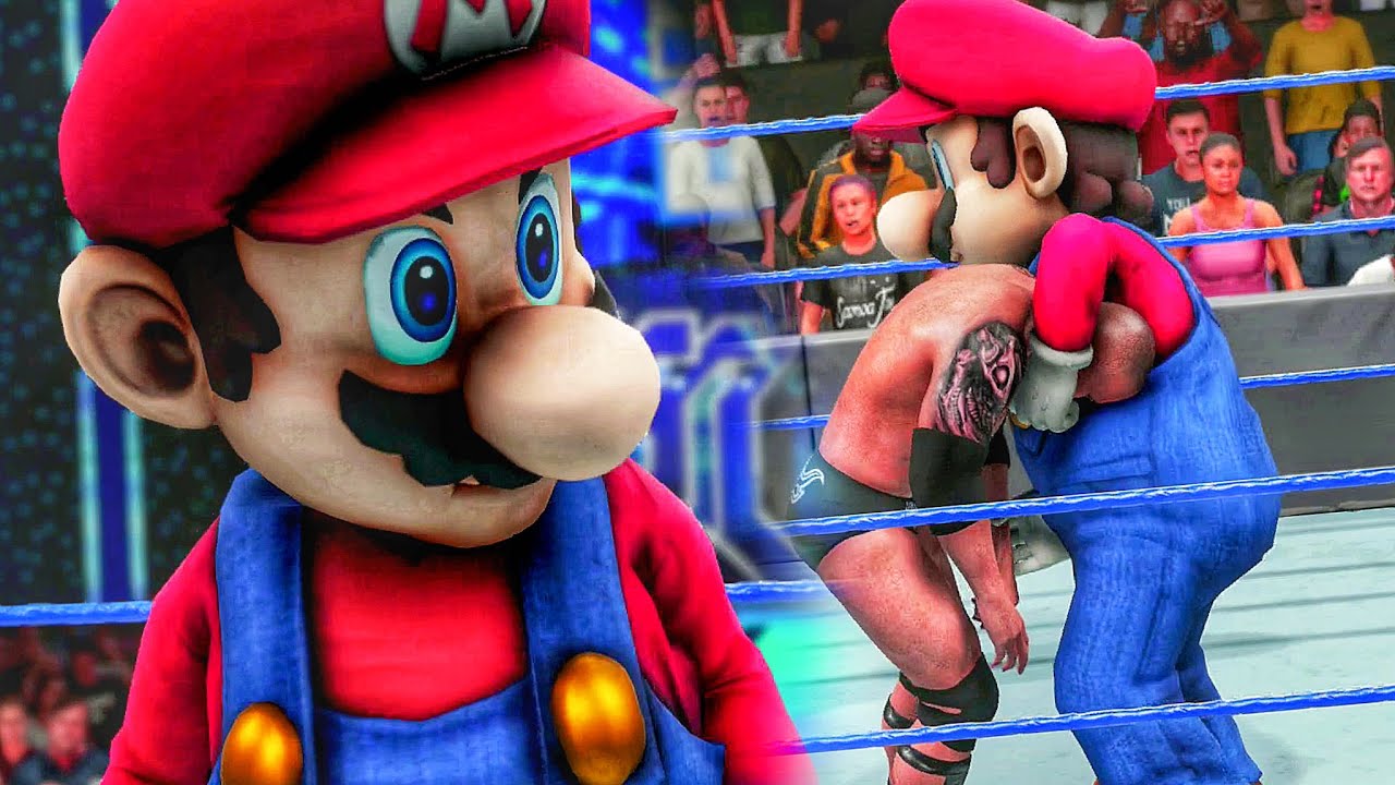 New Super Mario Mod (Nintendo) Entrance, Signature, Finisher | WWE 2K19 Mods