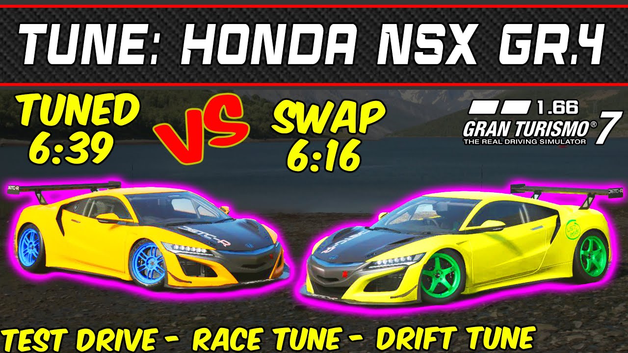 GT7 - Tune: Honda NSX Gr.4 - Gran Turismo 7 - 1.66