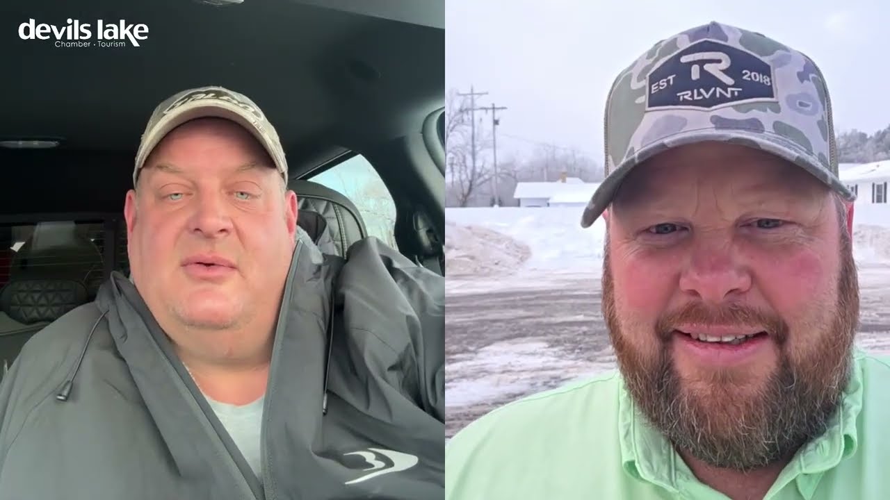 Devils Lake Ice Fishing Report | Walleye & Perch Tips with Fin Hunters Cody Roswick (Jan 7)