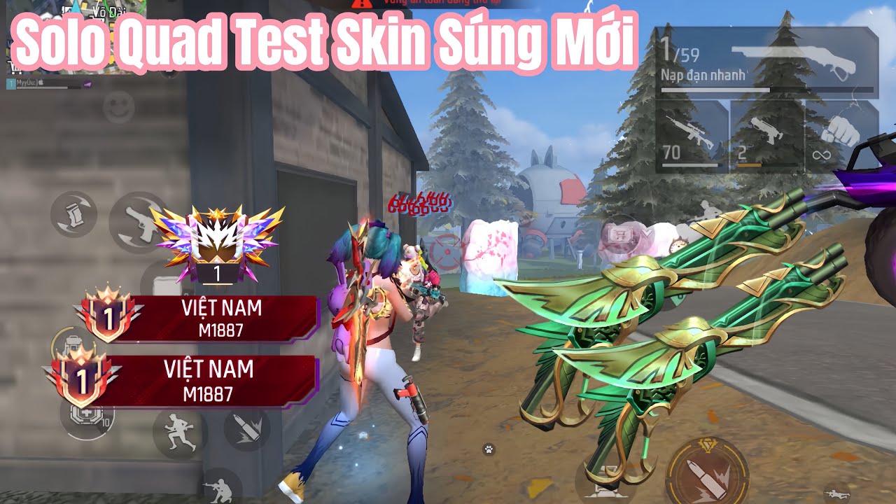 Test Skin Súng Mới M1887 Lữ Khách Với Chỉ Số +2 Thay Đạn +1 Tốc Độ Bắn Có Thật Sự Mạnh ?