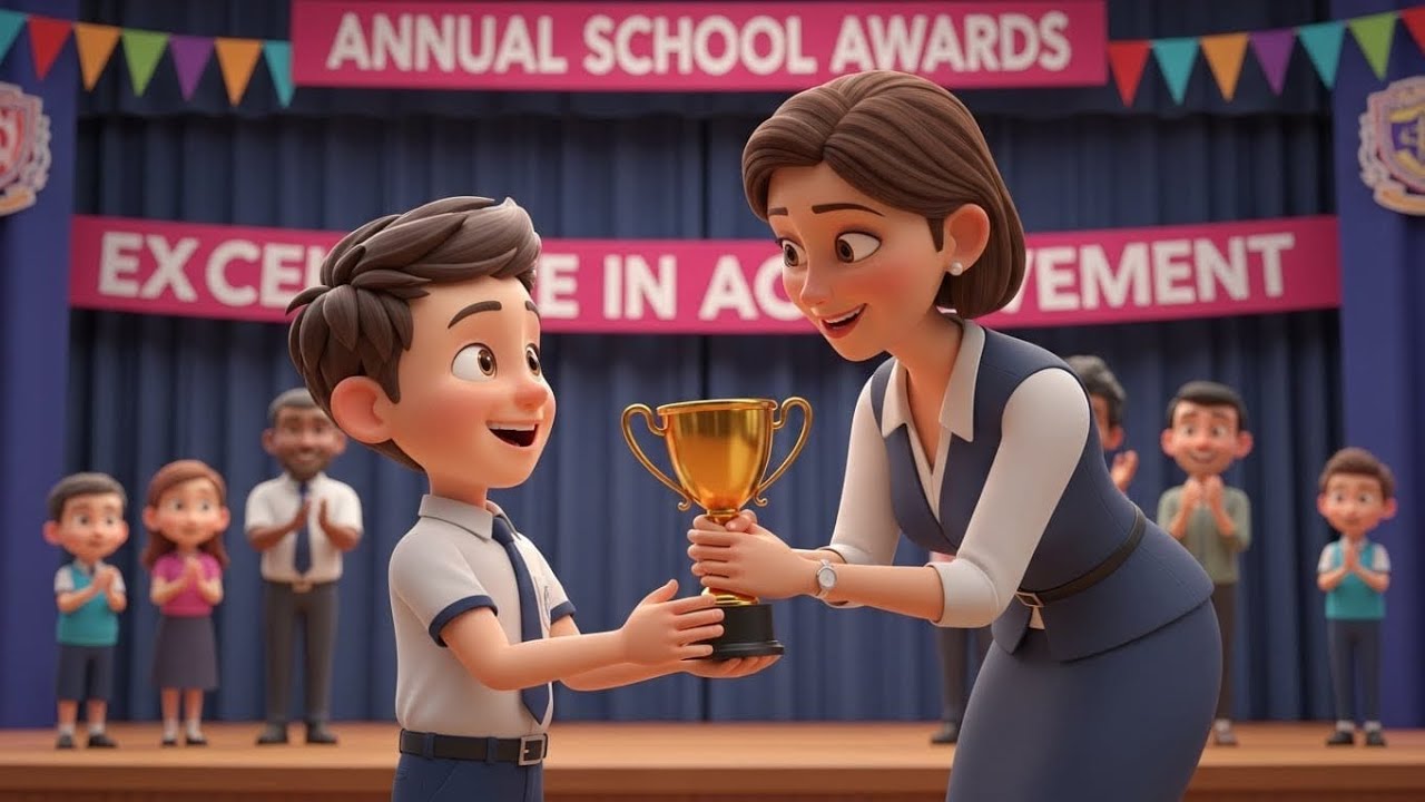Naughty boy become a good student | Kids moral story 