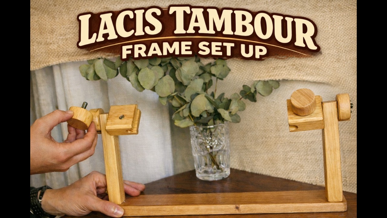 How to put it together LACIS TAMBOUR FRAME Desk Embroidery Stand